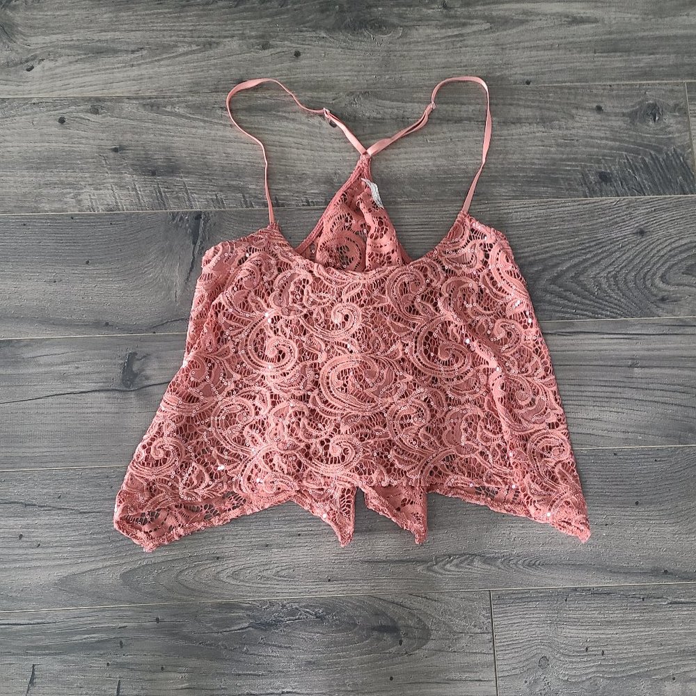 Free People Sequin Lace Cami XS